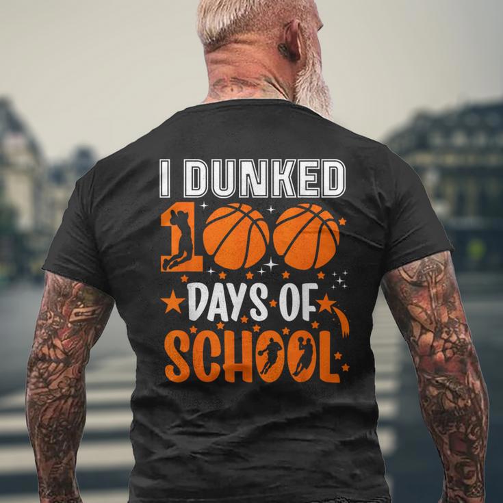 Ich Habe 100 Tage In Der Schule Eingetaucht Basketball 100 Tag Lehrer T-Shirt mit Rückendruck Geschenke für alte Männer