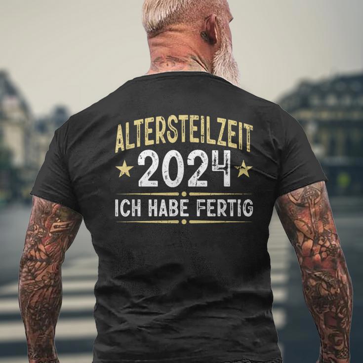 Ich Habe Fertig Rente Retirement T-Shirt mit Rückendruck Geschenke für alte Männer