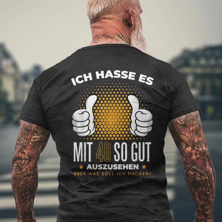 Ich Hasse Es Mit 40 So Gut Aushlen Jahrgang 1981 Father's Day T-Shirt mit Rückendruck Geschenke für alte Männer