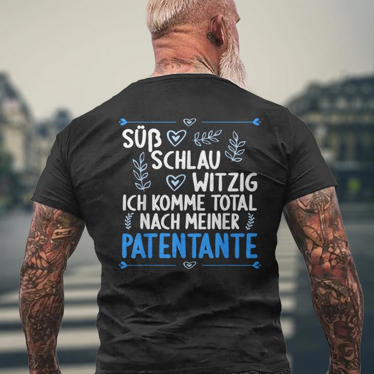 Ich Komme Totallnach Meiner Patentante Godson T-Shirt mit Rückendruck Geschenke für alte Männer