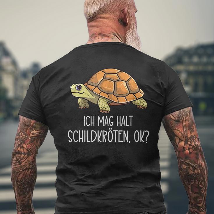 Ich Mag Halt Schildkröten Ok T-Shirt mit Rückendruck Geschenke für alte Männer