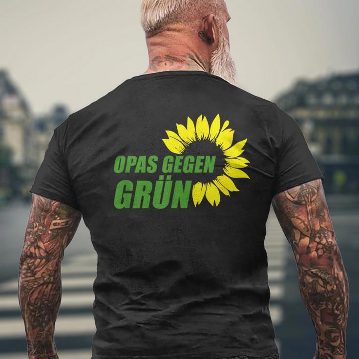 Ich Opas Gegen Grünen T-Shirt mit Rückendruck Geschenke für alte Männer