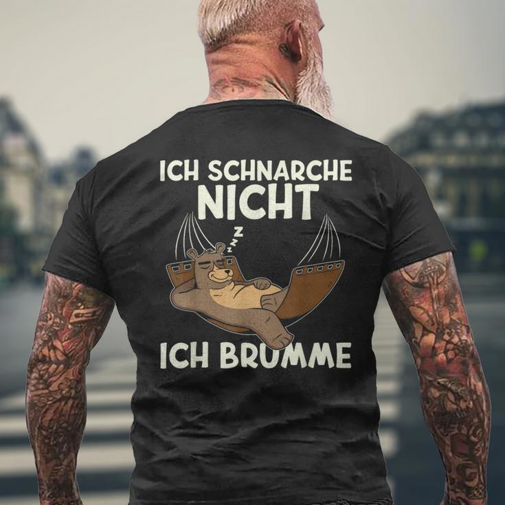 Ich Schnarche Nicht Ich Brumme Sleep Pyjamas Sleep T-Shirt mit Rückendruck Geschenke für alte Männer