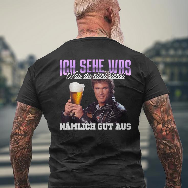 Ich Sehe Was Was Du Nicht Siehst Nämlich Gut Aus Bier T-Shirt mit Rückendruck Geschenke für alte Männer