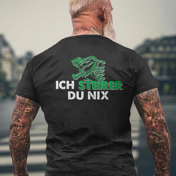 Ich Steirer Du Nix Steiermark T-Shirt mit Rückendruck Geschenke für alte Männer