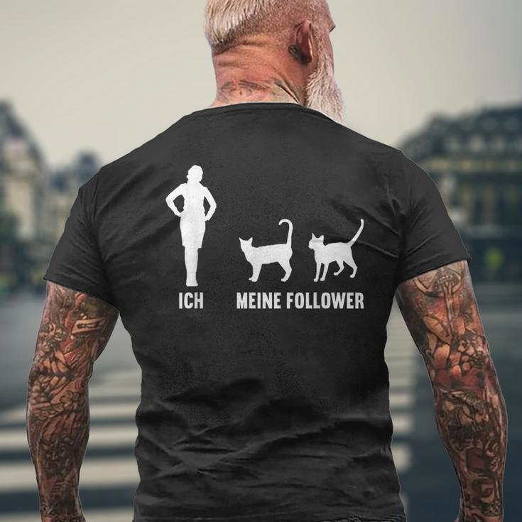 Ich Und Meine Follower Cat Kitten Cat T-Shirt mit Rückendruck Geschenke für alte Männer