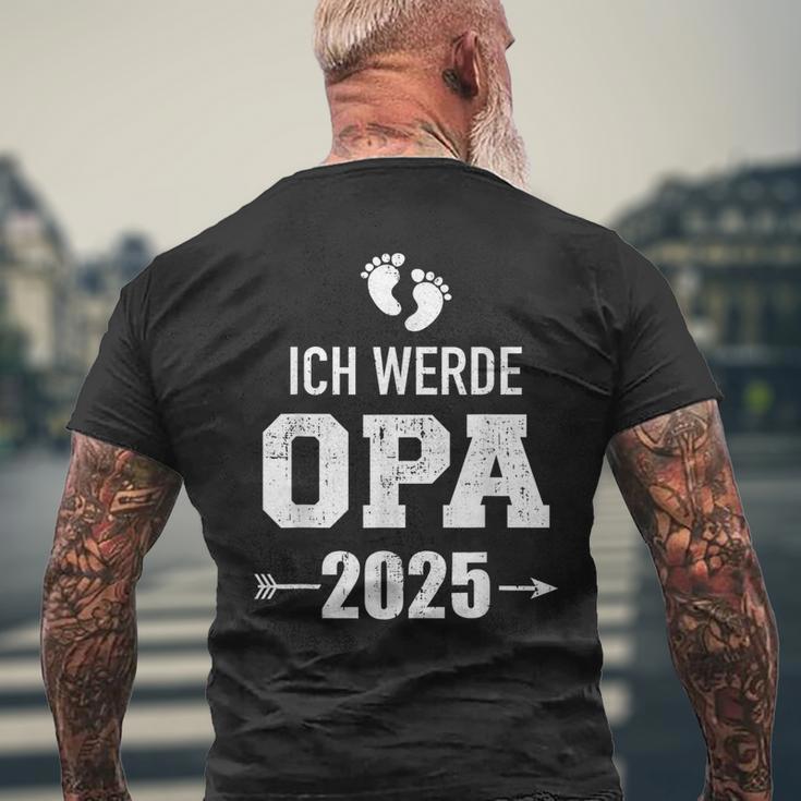 Ich Werde Opa 2025 Pregnancy Proclaim T-Shirt mit Rückendruck Geschenke für alte Männer