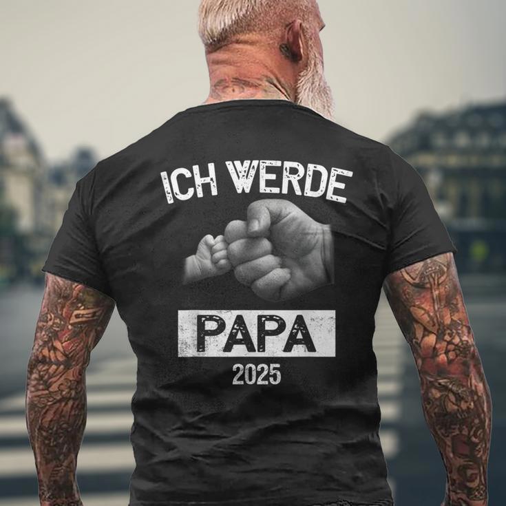 Ich Werde Papa 2025 Ich Werde Baldater T-Shirt mit Rückendruck Geschenke für alte Männer