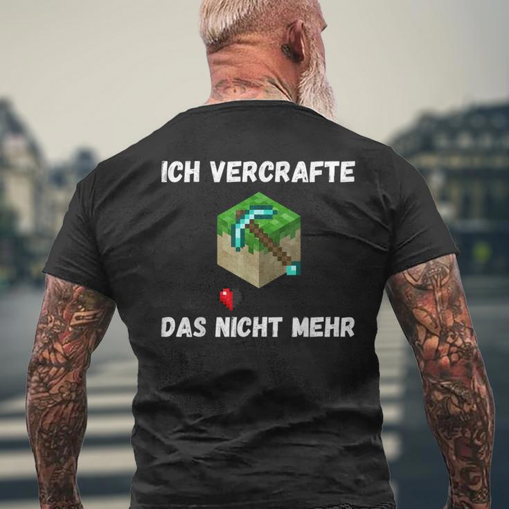 Ichercrafte Das Alles Nicht Mehr T-Shirt mit Rückendruck Geschenke für alte Männer