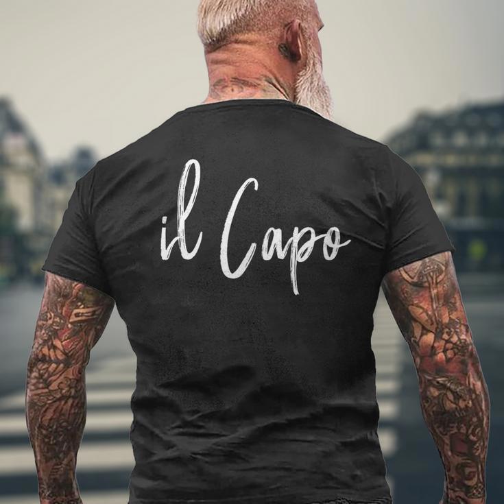 Il Capo Italian The Boss T-Shirt mit Rückendruck Geschenke für alte Männer