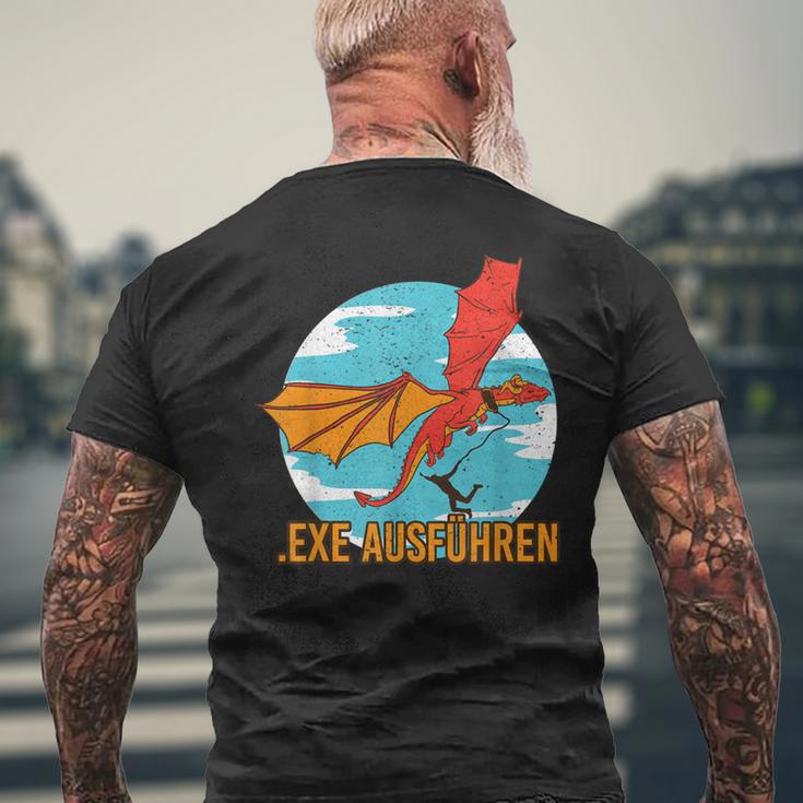 Informatiker Exe Exe Programmer Admin T-Shirt mit Rückendruck Geschenke für alte Männer