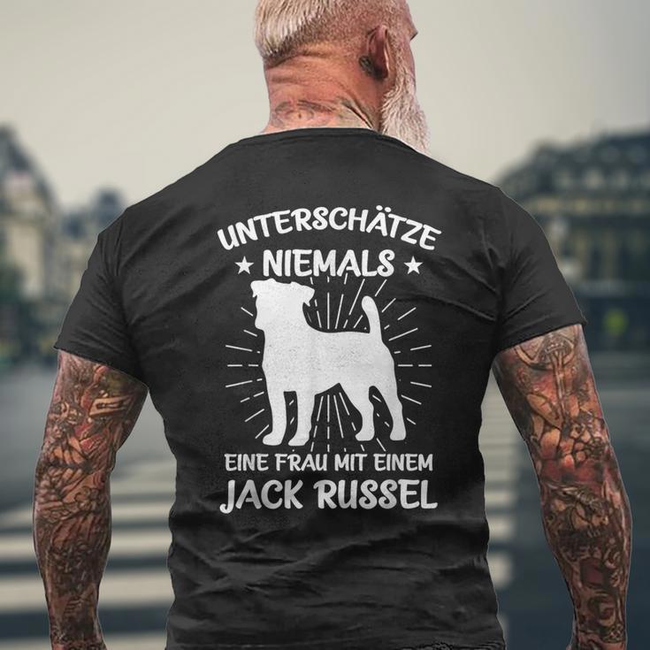 Jack Russell Terrier Dog Jacky Dog Owner T-Shirt mit Rückendruck Geschenke für alte Männer