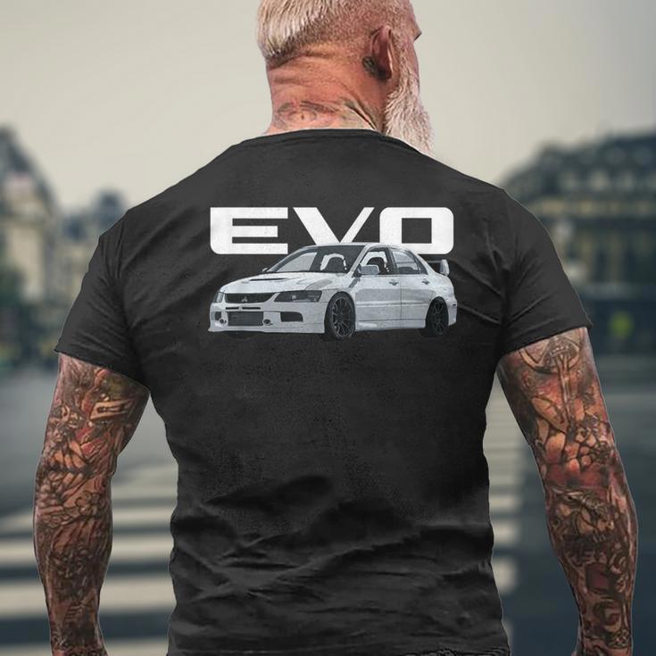 Jdm Auto Evo T-Shirt mit Rückendruck Geschenke für alte Männer