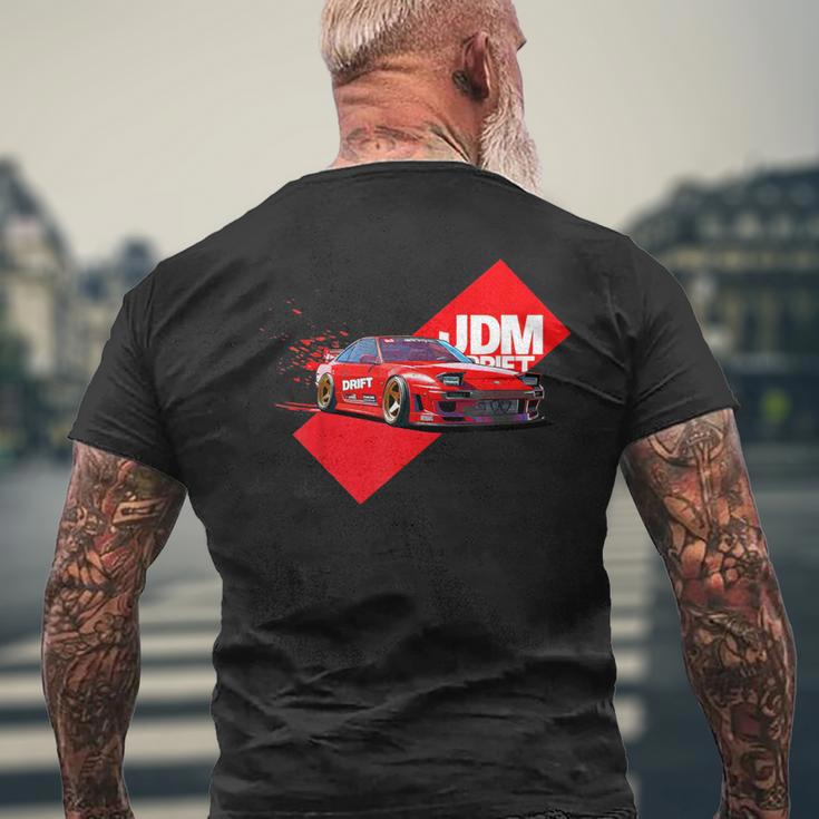 Jdm Drift Car Retro Japan Nippon Tuning T-Shirt mit Rückendruck Geschenke für alte Männer