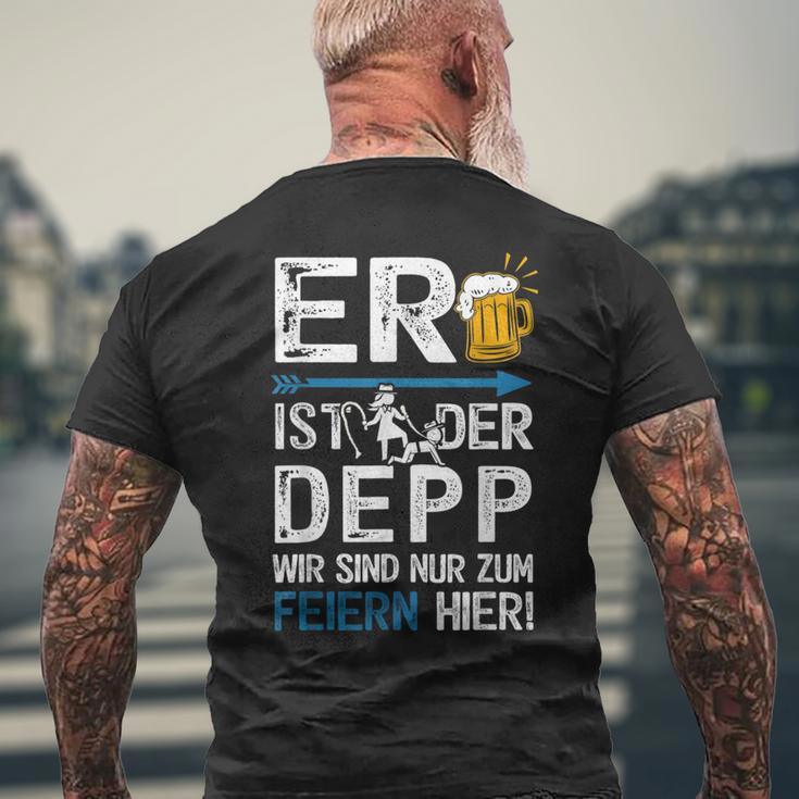 Junggesellenabschied Jga Männer Polterabend Poltern T-Shirt mit Rückendruck Geschenke für alte Männer