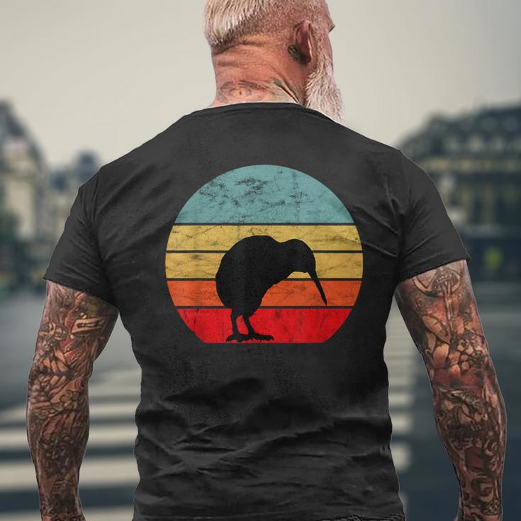 Kiwi Bird Retrointage Sunset New Zealand Animals Kiwi Bird S T-Shirt mit Rückendruck Geschenke für alte Männer