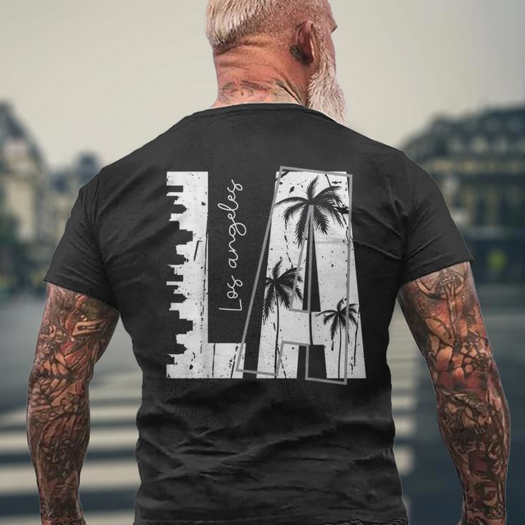 La Los Angeles S T-Shirt mit Rückendruck Geschenke für alte Männer