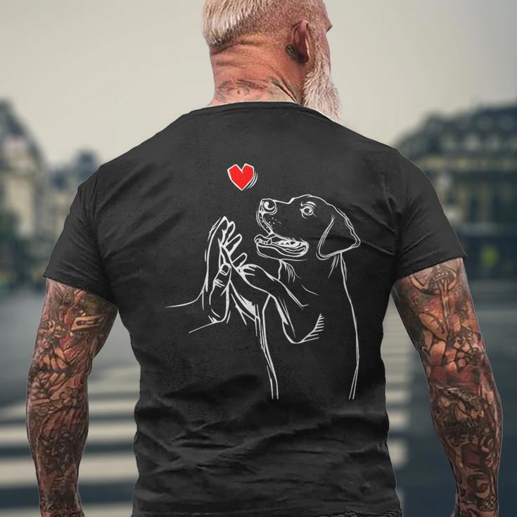 Labrador Retriever Love Golden Labbi Dog T-Shirt mit Rückendruck Geschenke für alte Männer