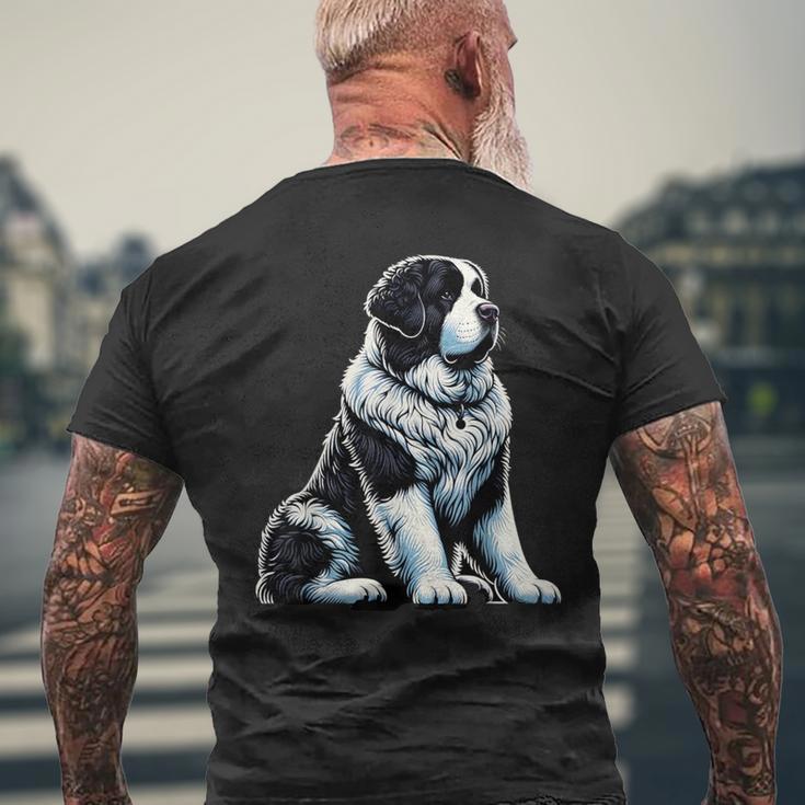 Landseer Dog T-Shirt mit Rückendruck Geschenke für alte Männer