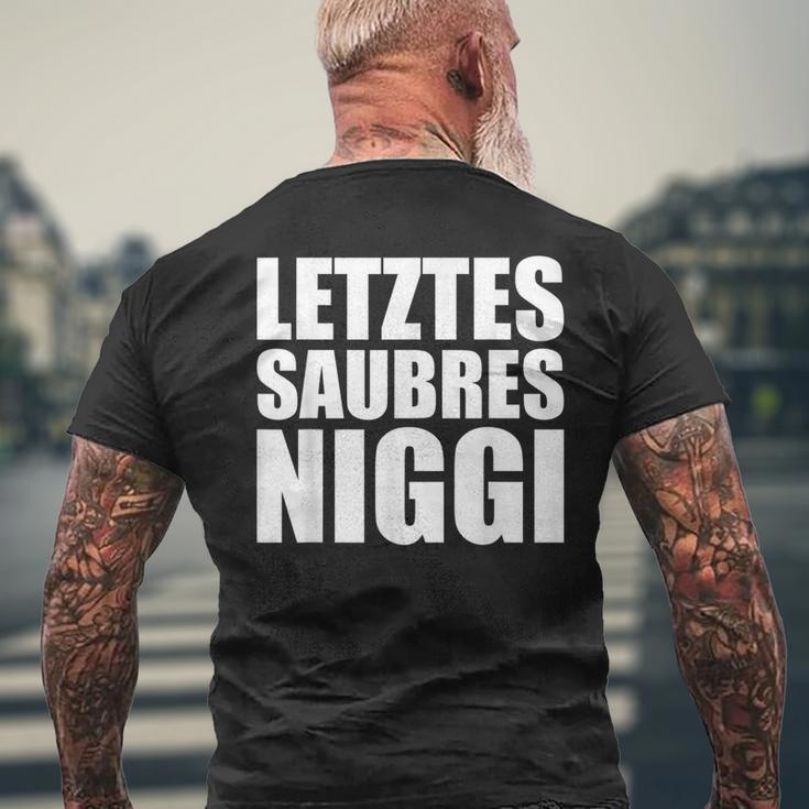 Last Saubres Niggi Ossi Estdeutsch Dialect Ossi Sächsisch T-Shirt mit Rückendruck Geschenke für alte Männer