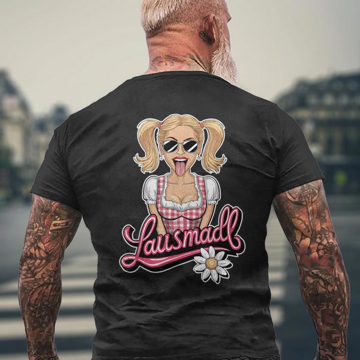 Lausmadl Dirndl Replacement T-Shirt mit Rückendruck Geschenke für alte Männer