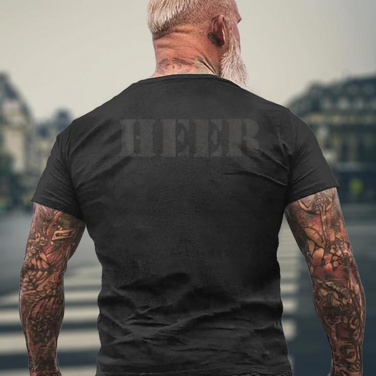 Lettering Heer German Army T-Shirt mit Rückendruck Geschenke für alte Männer