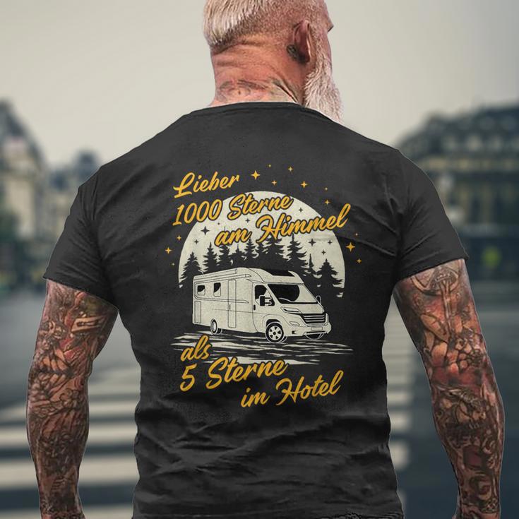 Lieber 1000 Sterne Am Himmel Caravan Camper Motorhome T-Shirt mit Rückendruck Geschenke für alte Männer