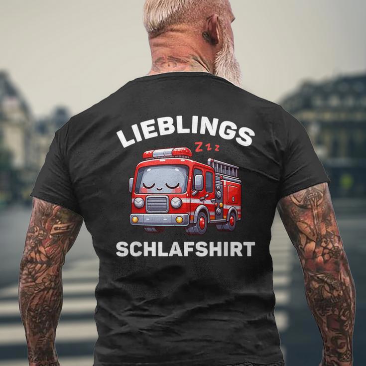 Lieblings Schlaf Pyjamas Children's Fire Brigade T-Shirt mit Rückendruck Geschenke für alte Männer