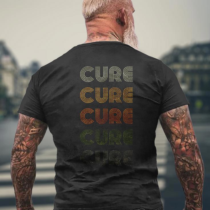 Love Heart Cure Grungeintage Style Cure T-Shirt mit Rückendruck Geschenke für alte Männer