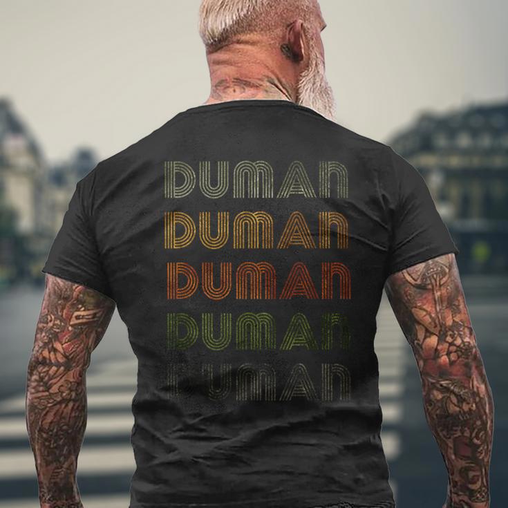 Love Heart Duman Grungeintage Duman T-Shirt mit Rückendruck Geschenke für alte Männer