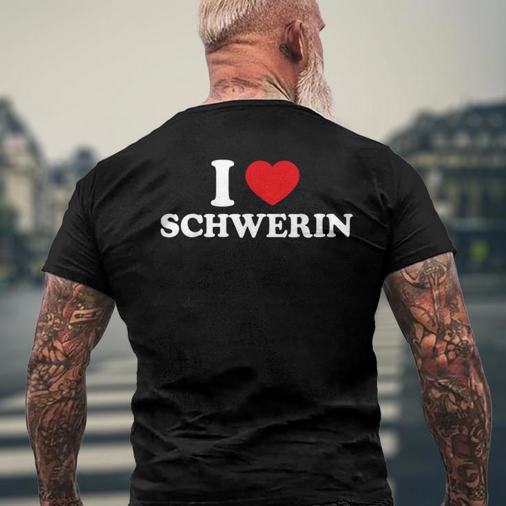 I Love Schwerin T-Shirt mit Rückendruck Geschenke für alte Männer