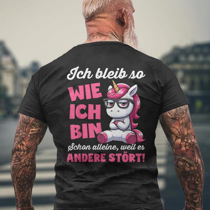 Lustig Ich Bleib So Wie Ich Bin Spruch Confident T-Shirt mit Rückendruck Geschenke für alte Männer