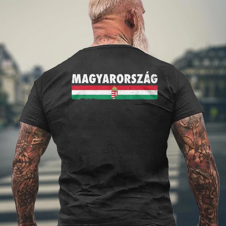 Magyarország Hungaryintage Hungarian Flag Hungarian T-Shirt mit Rückendruck Geschenke für alte Männer