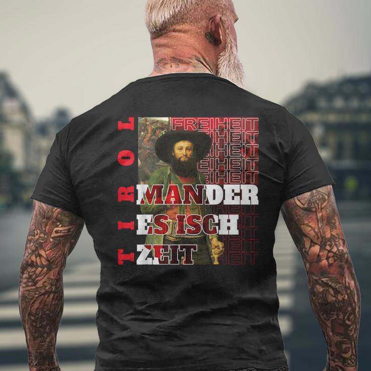 Mander Es Isch Zeit Andreas Hofer Tirol T-Shirt mit Rückendruck Geschenke für alte Männer