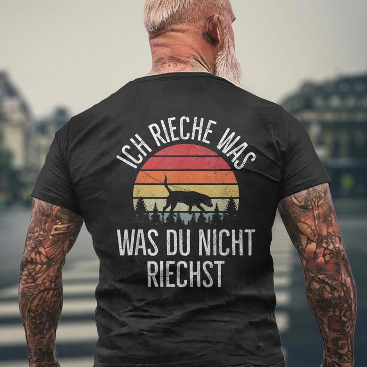 Mantrailing Ich Rieche Was Du Nicht Rüchst Ich Rieche Was Du T-Shirt mit Rückendruck Geschenke für alte Männer