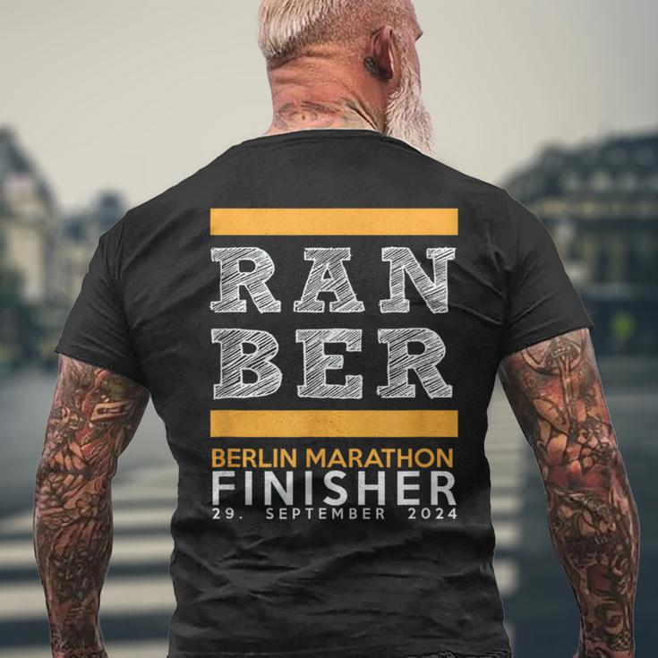 Marathon Berlin 2024 Finisher T-Shirt mit Rückendruck Geschenke für alte Männer