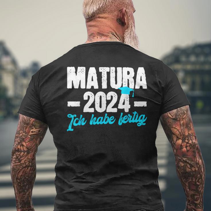 Matura 2024 Ich Habe Fertig Matura Bestanden T-Shirt mit Rückendruck Geschenke für alte Männer