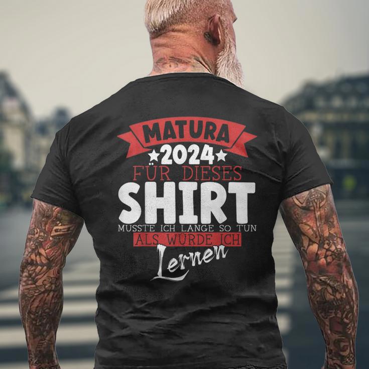 Matura 2024 Maturant Maturantin Graduation T-Shirt mit Rückendruck Geschenke für alte Männer