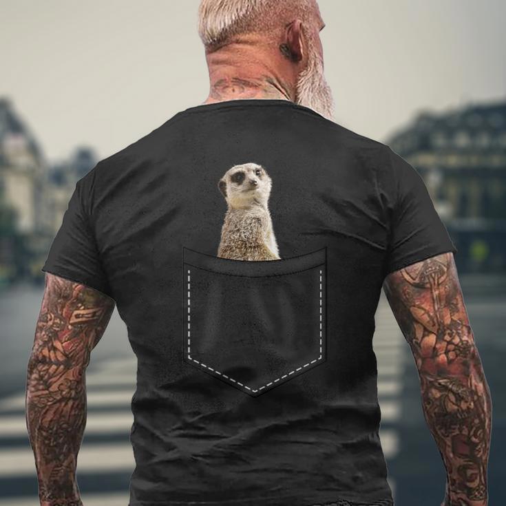 Meerkat In Bag Meerkat T-Shirt mit Rückendruck Geschenke für alte Männer