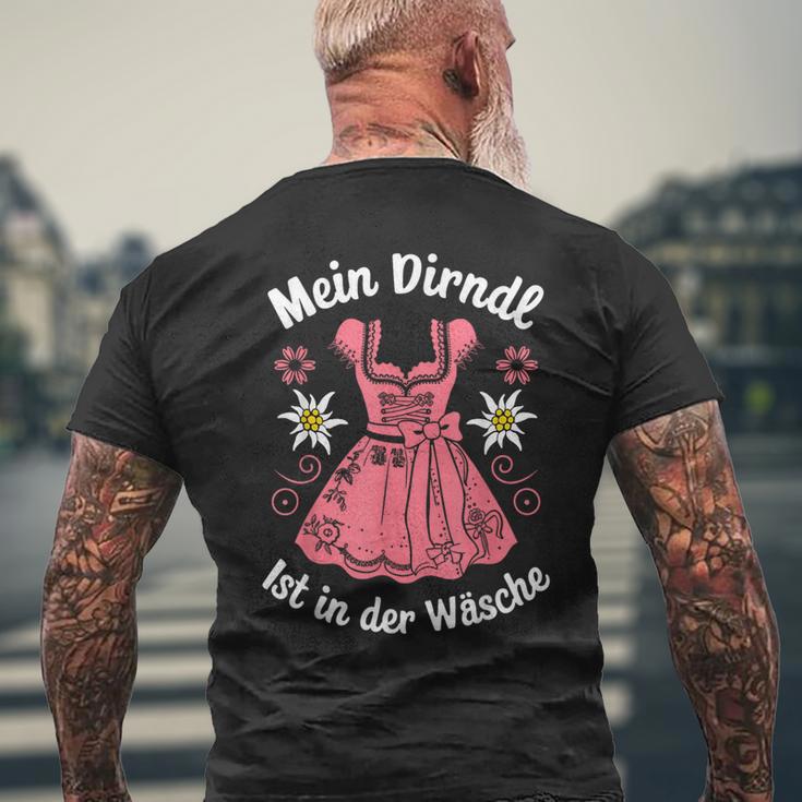 Mein Dirndl Ist In Der Wäsche Trachten Damen Traditional T-Shirt mit Rückendruck Geschenke für alte Männer