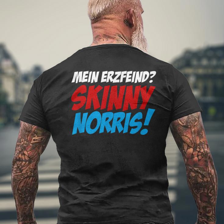 Mein Erzfeind Skinny Norris T-Shirt mit Rückendruck Geschenke für alte Männer