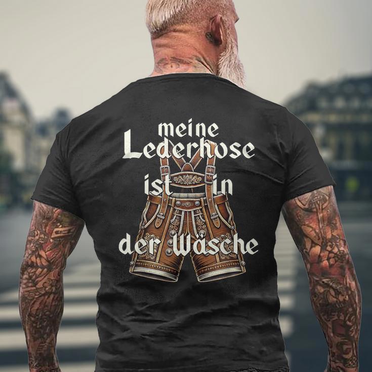 Meine Lederhose Ist In Der Wäsche Oktoberfest Costume T-Shirt mit Rückendruck Geschenke für alte Männer