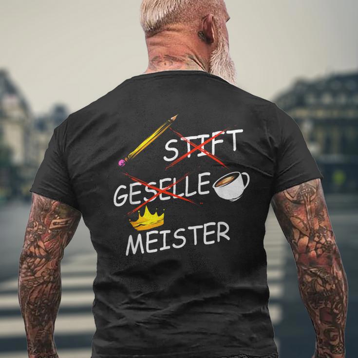 Meister Master Letter Meistertestung T-Shirt mit Rückendruck Geschenke für alte Männer