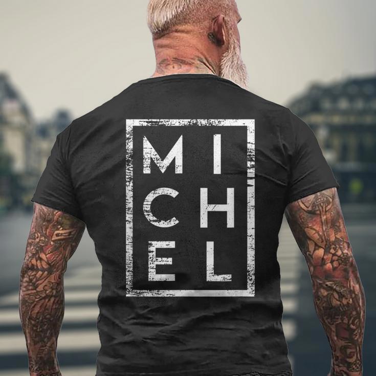 Michel Minimalism T-Shirt mit Rückendruck Geschenke für alte Männer