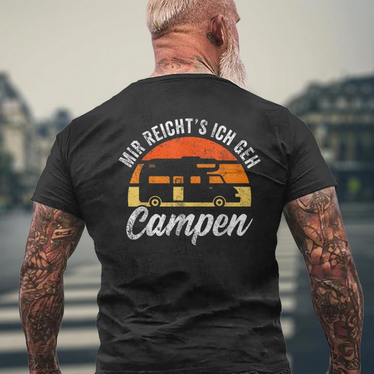 Mir Reichts Ich Geh Campen Camper Camping T-Shirt mit Rückendruck Geschenke für alte Männer