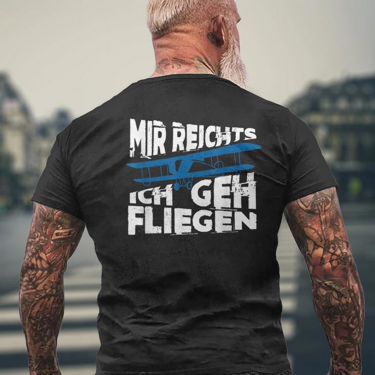 Mir Reicht's Ich Geh Fliegen Sailflyer Hobby Slogan T-Shirt mit Rückendruck Geschenke für alte Männer