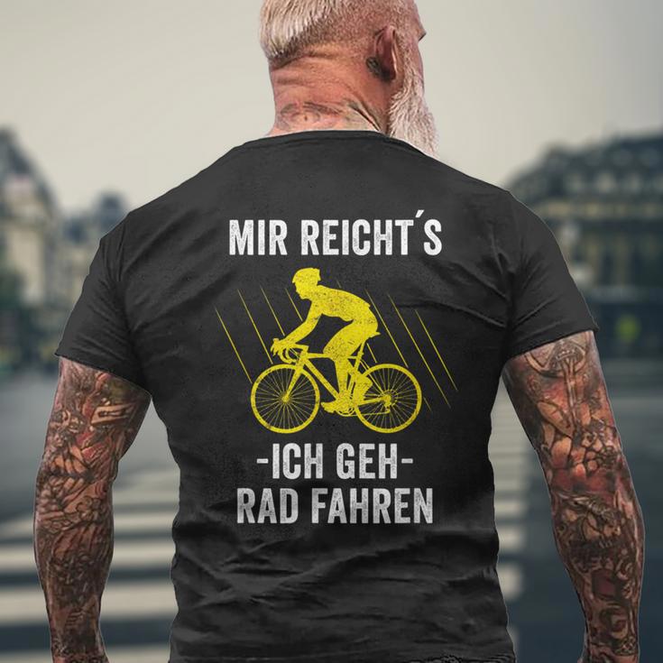 Mir Reicht's Ich Geh Rad Fahren Mountainbike Bicycle T-Shirt mit Rückendruck Geschenke für alte Männer