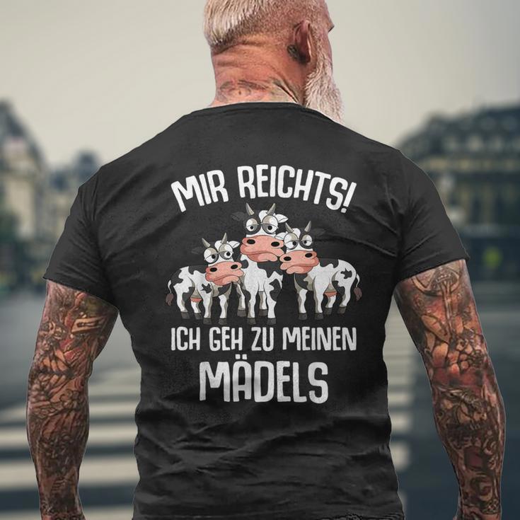 Mir Reichts Ich Geh Zu Meinen Kühen Landwirt Kühe Bauer Kuh T-Shirt mit Rückendruck Geschenke für alte Männer