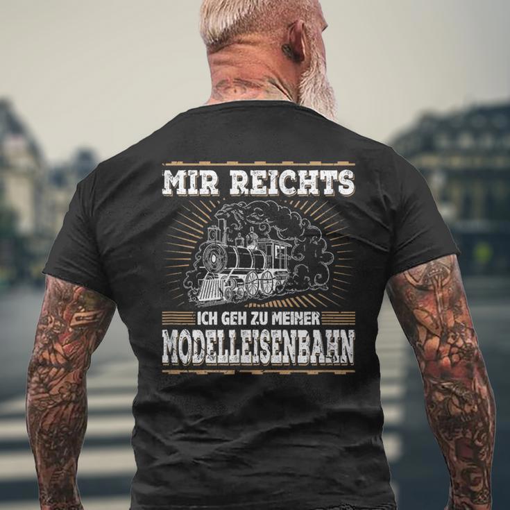 Mir Reichts Ich Geh Zu Meiner Model Railway T-Shirt mit Rückendruck Geschenke für alte Männer