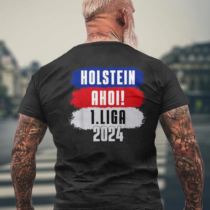 Moin 1Liga 2024 Holstein Ahoi Aufstieg Kiel Fan T-Shirt mit Rückendruck Geschenke für alte Männer